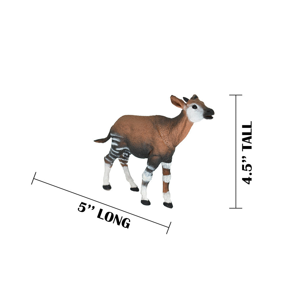Okapi, Forest Giraffe, Zebra Giraffe, Plastic Toy Animal, Kids Gift, Realistic Figure, Educational Model, Replica, Gift,       6 "      F577 B120