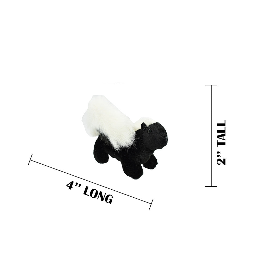 Skunk Finger Puppet, Very Nice Plush Skunk, Stuffed Animal, Educational, Realistic, Lifelike Model, Gift,   4"    F1591 B75
