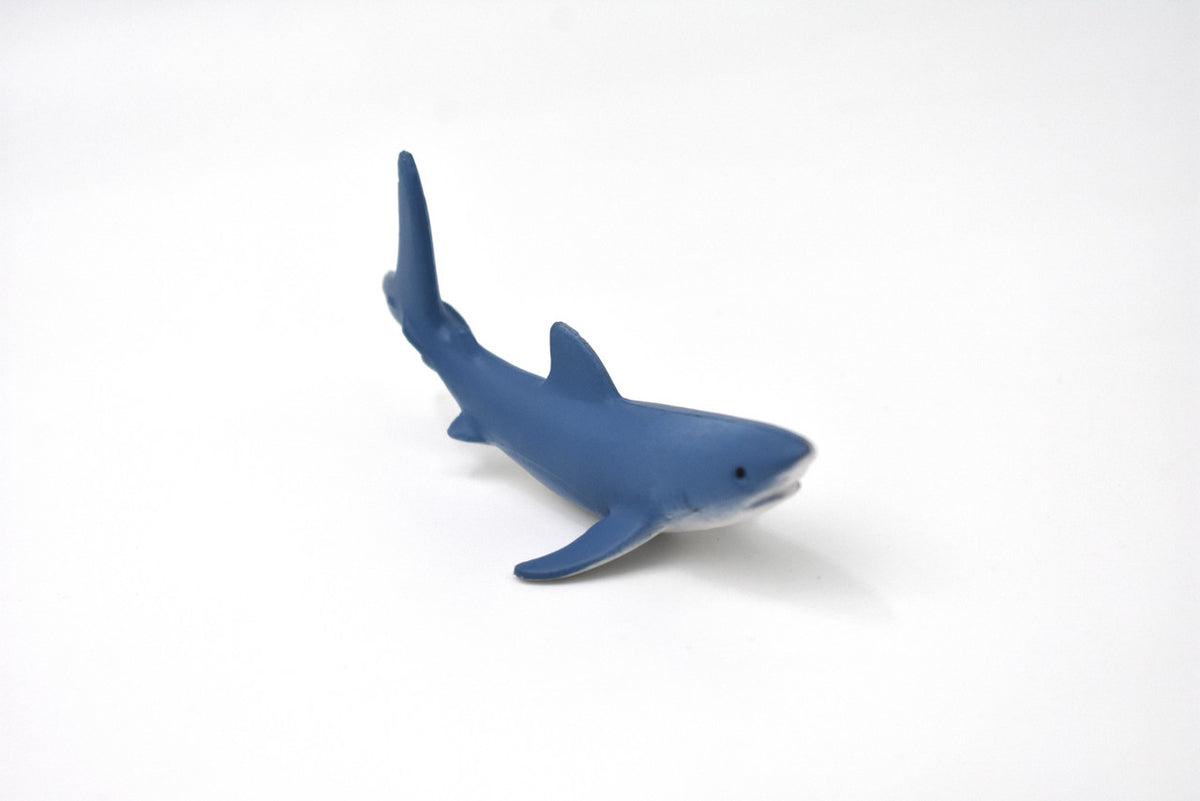 Mako Shark, Isurus oxyrinchus, Very Nice Rubber Fish, Educational, Realistic Figure, Lifelike Model, Figurine, Replica, Gift,   3" 