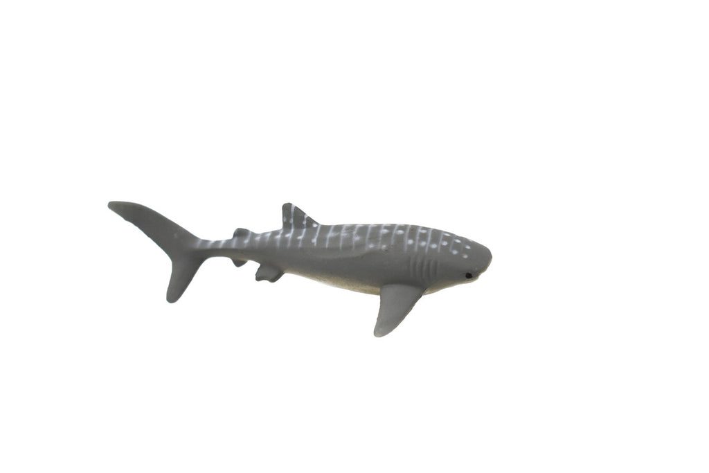 Whale Shark, Gentle Giant, Very Nice Rubber Fish, Educational, Realistic Figure, Lifelike Model, Figurine, Replica, Gift,    3 1/4"