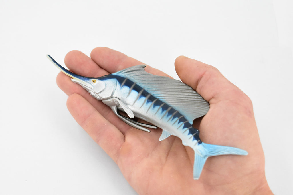 Fish, Sailfish, Billfish, Museum Quality, Hand Painted, Rubber Fish, Realistic Toy Figure, Model, Replica, Kids, Educational, Gift,     7"    CH335 BB133